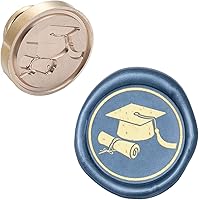 Vista 25 de CRASPIRE Sello de cera de rana, cabeza de sello de cera de sellado, cabeza Olny sin mango, 0.984 in, cabeza de sello de latón extraíble