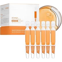 Triple Collagen & Vitamin C Serum, Collagen Moisturiser, Single-Use Vials Anti Aging & Smooth Wrinkle, Skincare For All Skin Type 30x1.5ml Ampoules