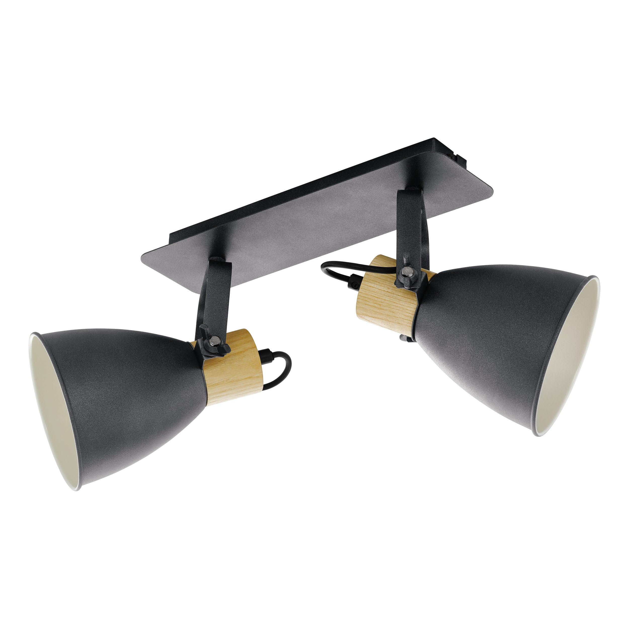Eglo Coswarth Ceiling Light Fitting, Vintage Ceiling lamp with 2 Spots