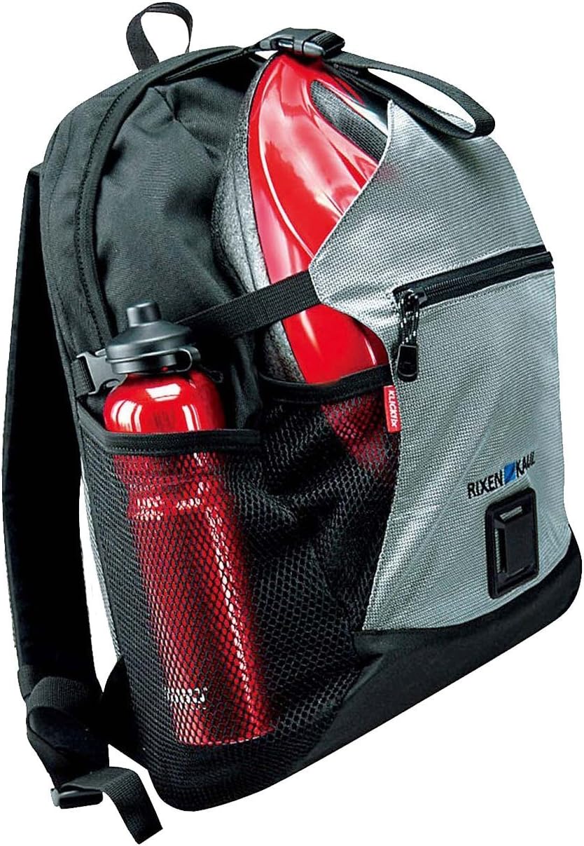 KlickFixFarradtasche Freepack Sport Schwarz-Sil Rucksack, 20 x 30 x 40 cm, 24 Liter