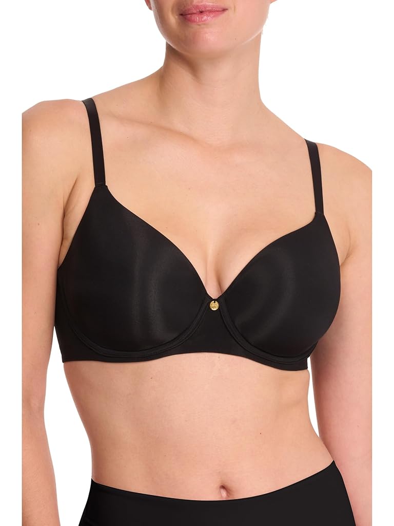 Black Natori Cloud Comfort Back Smoothing T-Shirt Bra