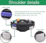 TOOPONE Wireless Gamecube Controllers, Gamecube Wavebird Wireless wii Controller Remote Gamepad Joystick for Nintendo Gamecube Console, Compatible with Wii (Black and White)