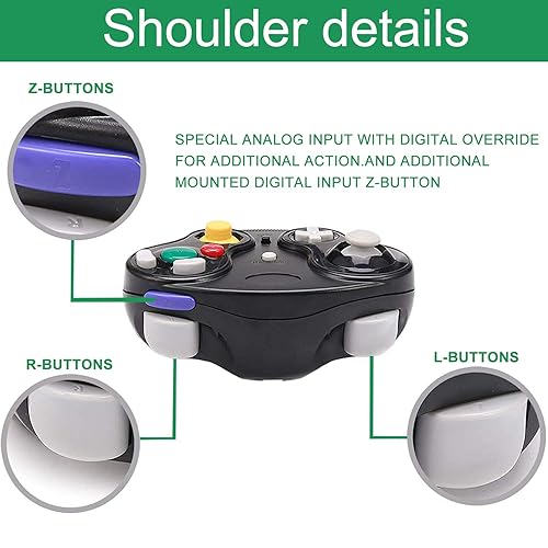 Miniatura 5 de TOOPONE Wireless Gamecube Controllers, Classic Gamecube Wavebird Wireless wii Controller Remote Gamepad Joystick for Nintendo Gamecube Console