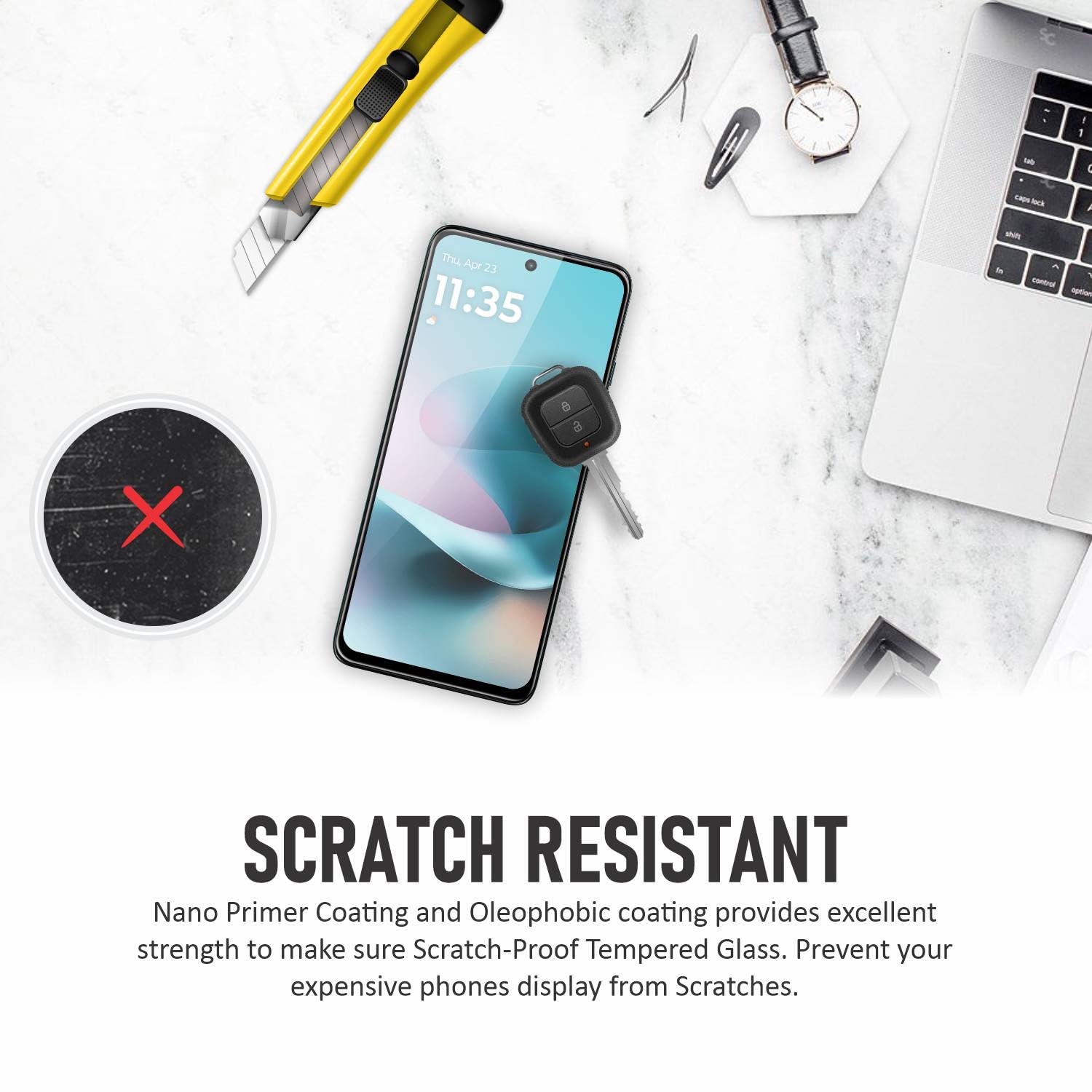 SupCares Motorola Moto G67/G57/G77 Screen Protector -5 SupCares Motorola Moto G67/G57/G77 Screen Protector -5