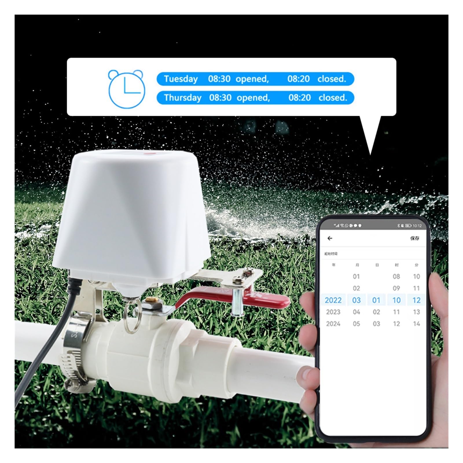 Tuya WiFi Zawór Wodny Zigbee Kontroler Odcięcia Gazu OszczęDność Wody(WIFI Valve)
