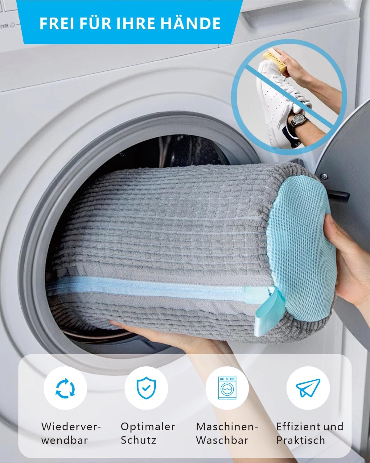 Detalii sac de spălat încălțăminte