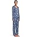 Karen Neuburger Blue Era Long Sleeve Girlfriend Pajama Set with Lace - #2 of 4
