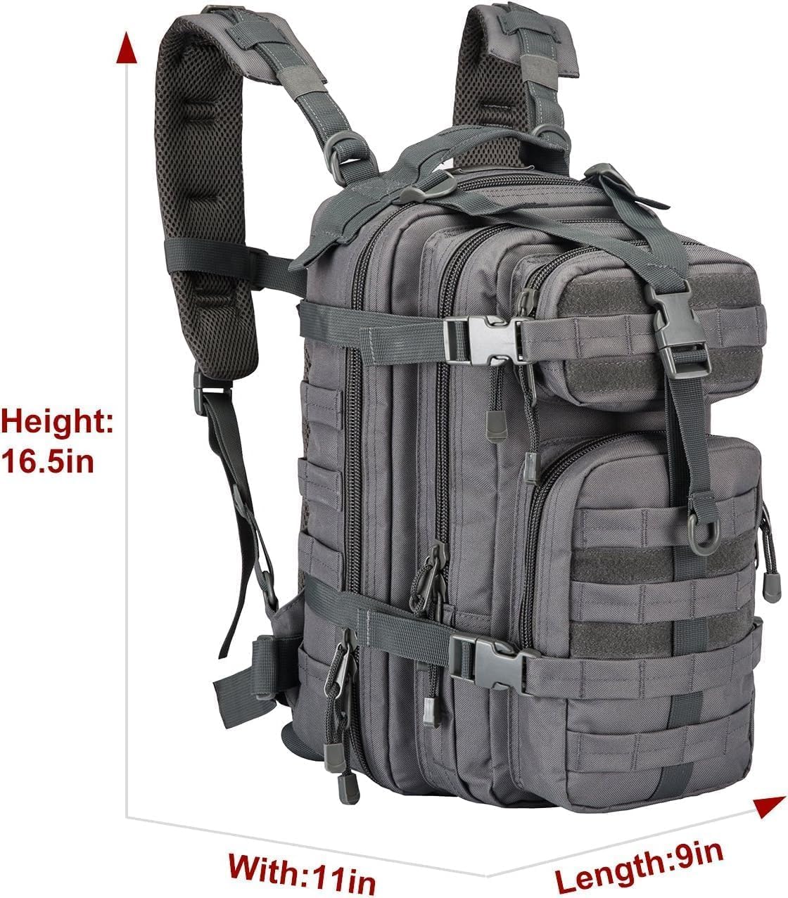 Small Military Tactical Backpack Army Assault Rucksack GYM Hiking Bug Out Bag