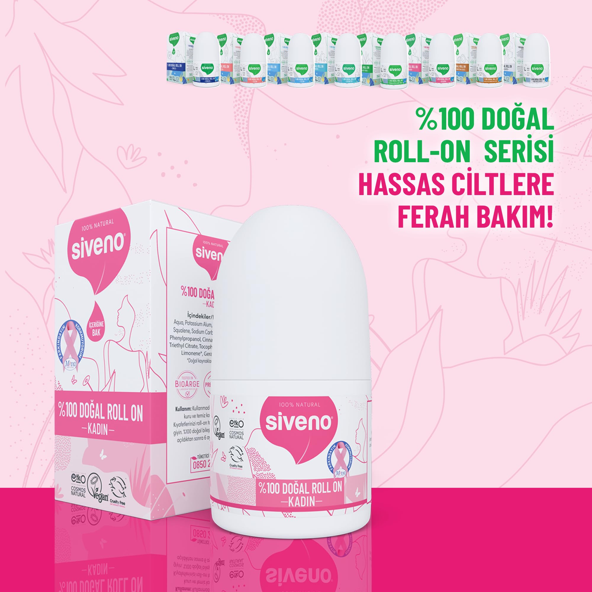 Siveno Doğal 50 ml Kadın Roll-On