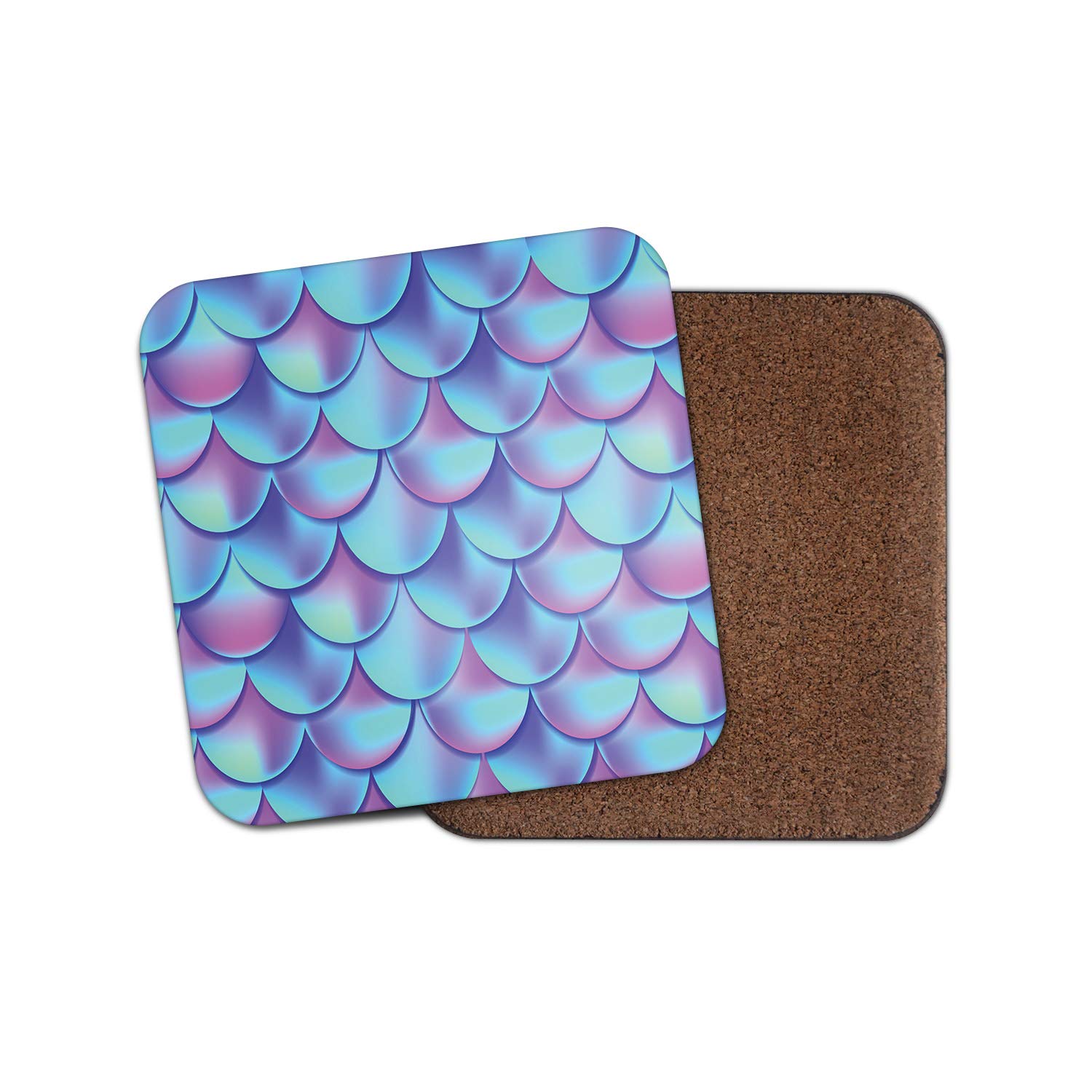 1 x Mermaid Tail Scales Coaster - Sea Pearl Girls Pretty Cute Mythtical #15525