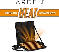 Vista 9 de Arden - Asiento de estadio con calefacción, plegable, ligero con correa de transporte, cojín de espuma para mayor comodidad, ajustable, soporte