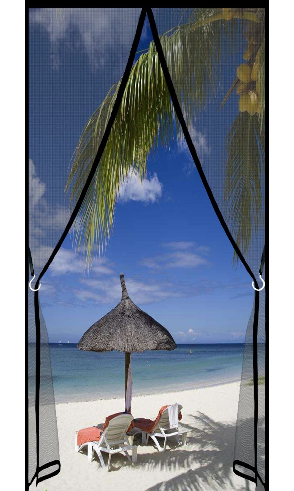 Moustiquaire magnétique 110x210 cm rideau de porte coulissante balcon