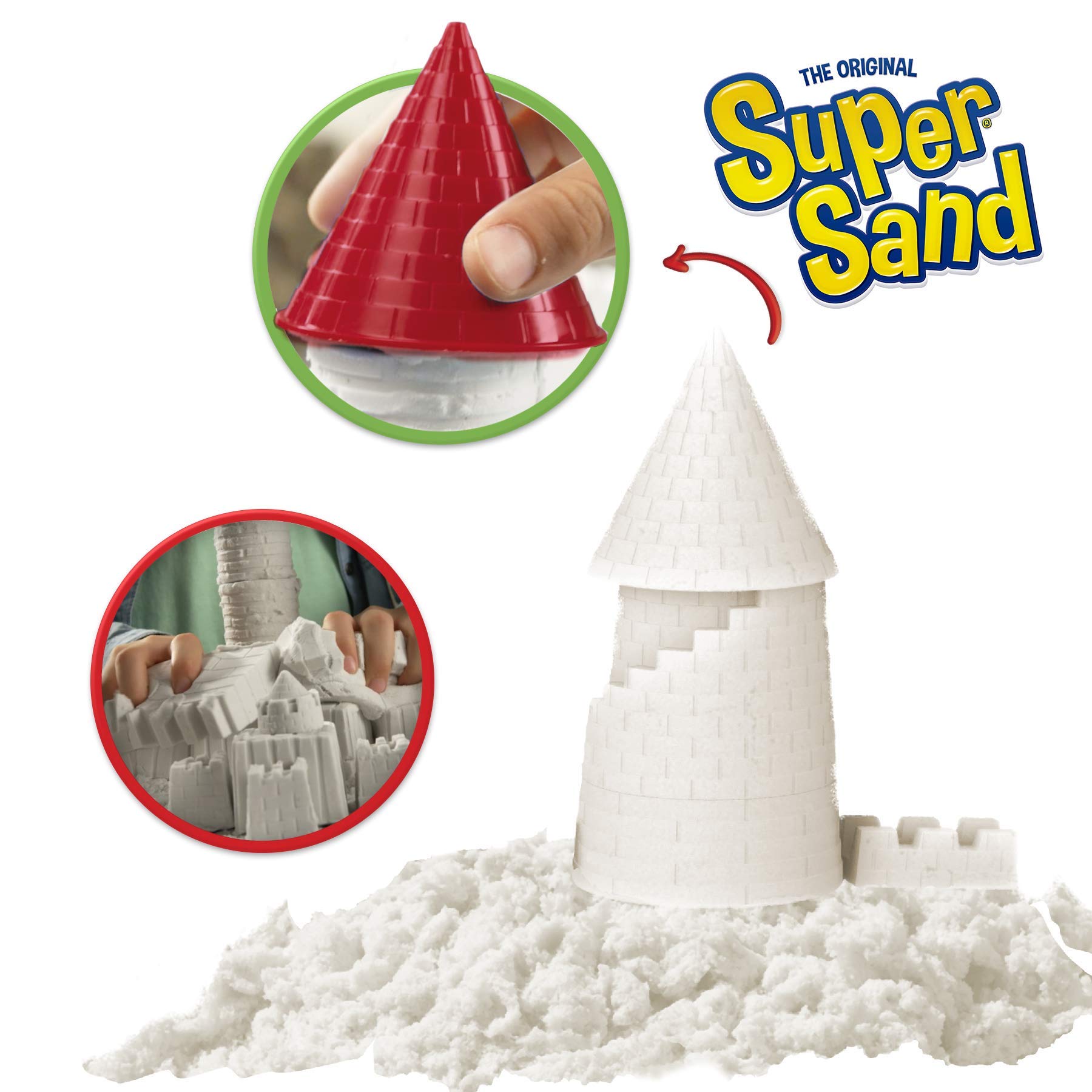 Goliath - Super Sand -Château De Sable - Mallette de Loisirs Créatifs pour Enfants dès 4 ans - Sable Magique - Doux au Toucher - Ne Sèche Pas - Comme de la Pâte à Modeler.