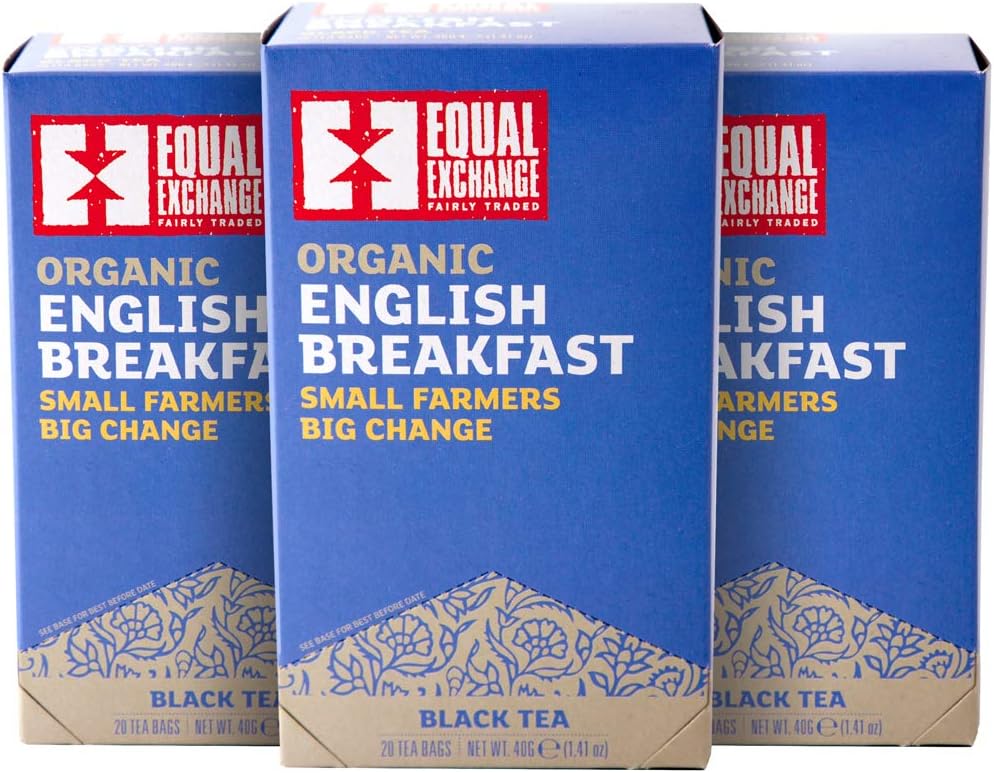Equal Exchange Organic English Breakfast Tea, 20-Count (Pack of 3)