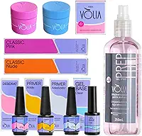 Kit Alongamento De Unhas Vòlia Iniciante Preparadores Gel Capa Base Prep Primer Linha Completa