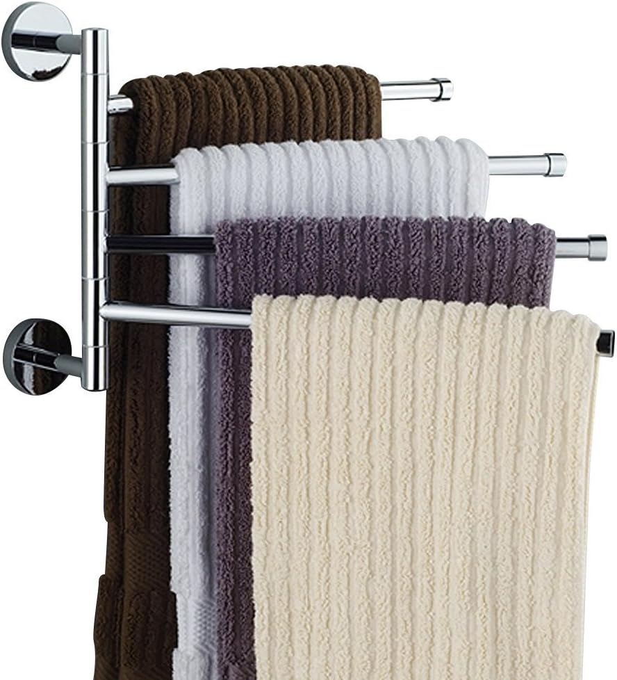 Ioven stainless steel towel rails, 4 moveable arms