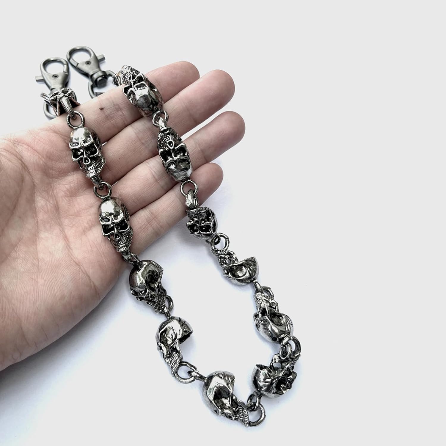 Men's Skull Wallet Chain Punk Pants Chain for Men Heavy Duty Belt Chain - Adjustable BikerJean Chain - Stylish Goth Punk Accessories for Men - Image 5