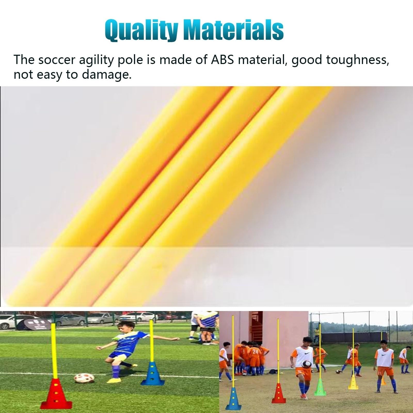 Agility Training 5pc for Child, Multi-Purpose Hurdle Cone Set, School Exercise Gear, for Speed Agility Drills and Fun Competitions (Size : 120cm/47.2in)
