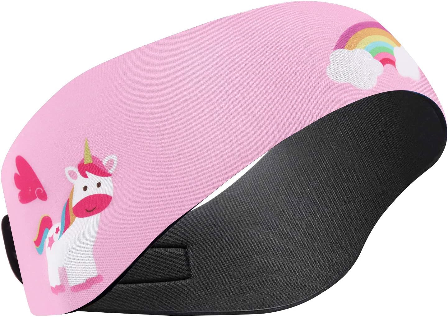 HeySplash Banda para Cabeza de Natación de Neopreno para Niños, Diadema de Oídos Ajustable y Antideslizante Recomendado por Otorrinolaringólogo para Surf Buceo Boga y Rafting, Talla M - Rosa