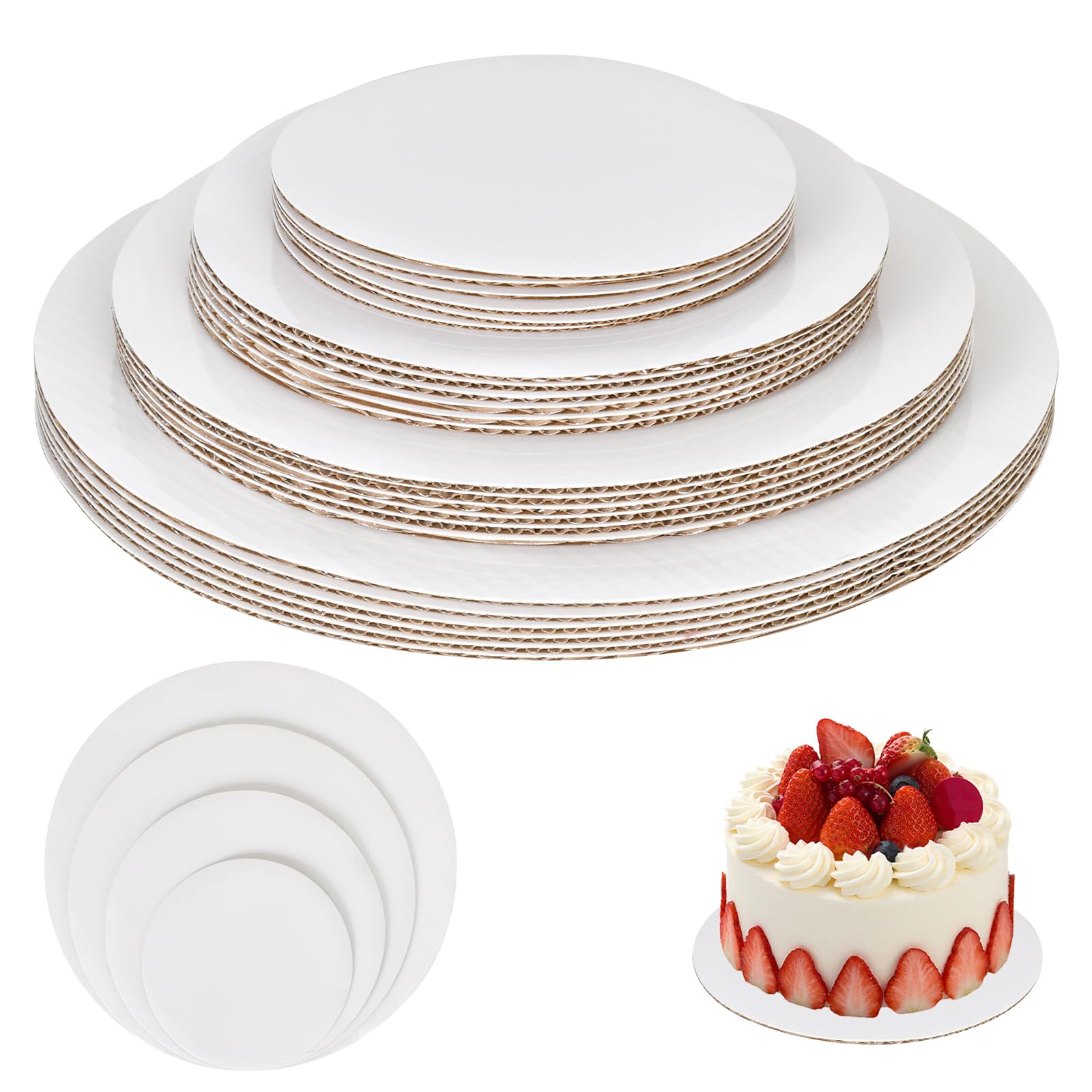 Plateau gâteau pour pièce montée de mariage et anniversaire | Lot de 24 Nivofu