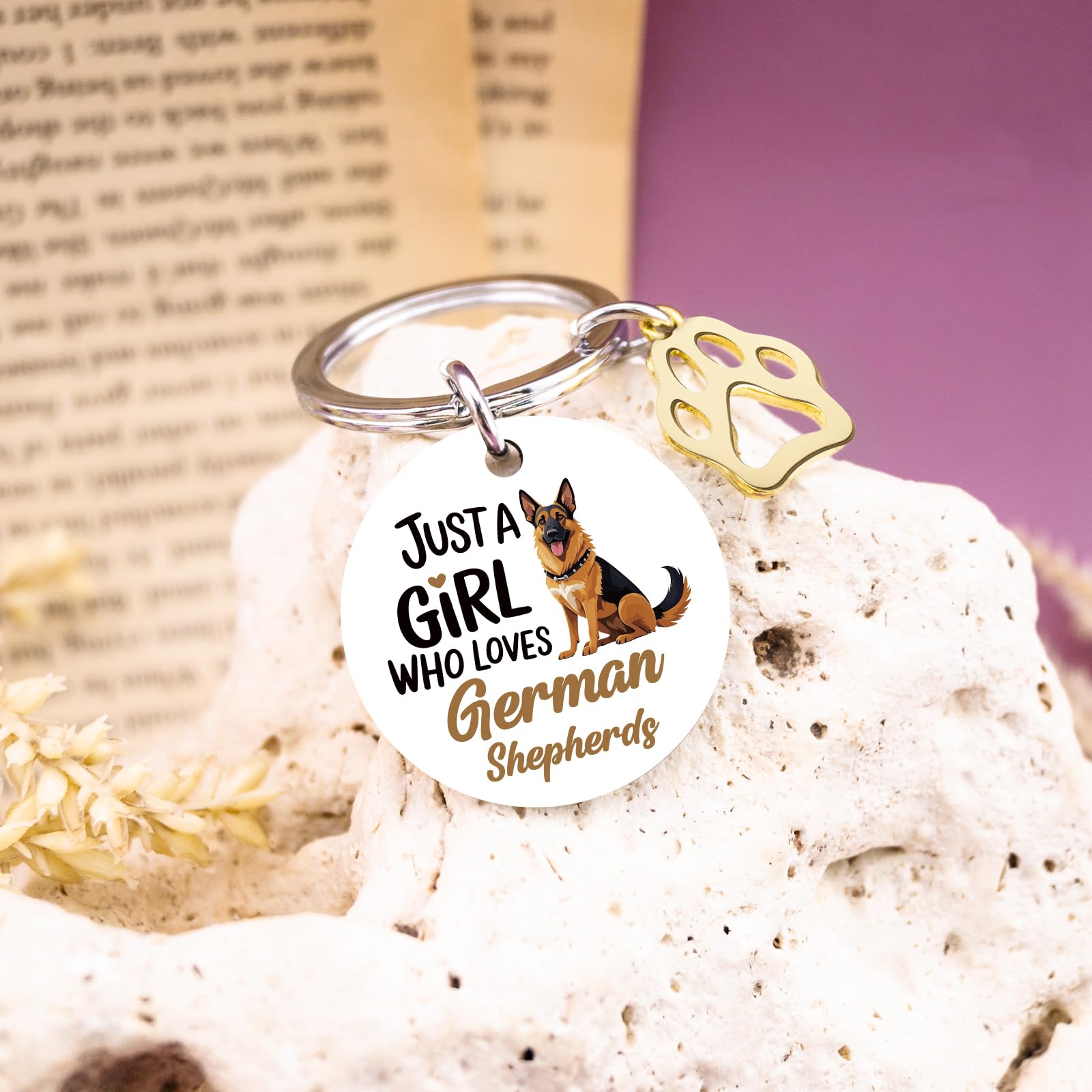 German Shepherd Gifts Keychain German Shepherd Bag Charm Christmas Birthday Gifts For Women