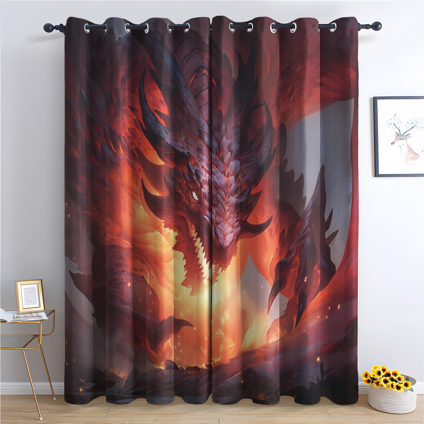 Amazon.co.jp: エーワン パソコン&ワープロラベル NEC文豪シリーズタイプ A4 12面 500シート 28721 :  文房具・オフィス用品 A・one エーワン パソコンプリンタ＆ワープロラベルシール プリンタ兼用 A4判 12面 500シート(6,000片)  28721 ウェスタンドラゴン キッズカーテン カラフルなドラゴンゲームウィンドウカーテン 男の子 女の子 寝室 ゲームルーム ウィンドウドレー