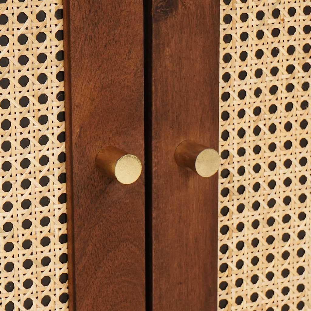 Szafka łazienkowa z półką z drzwiami brązowa 62 x 33 x 58 cm, wytrzymały organizer łazienkowy z dużym schowkiem, łatwy montaż i nowoczesne wzornictwo do wnętrz,