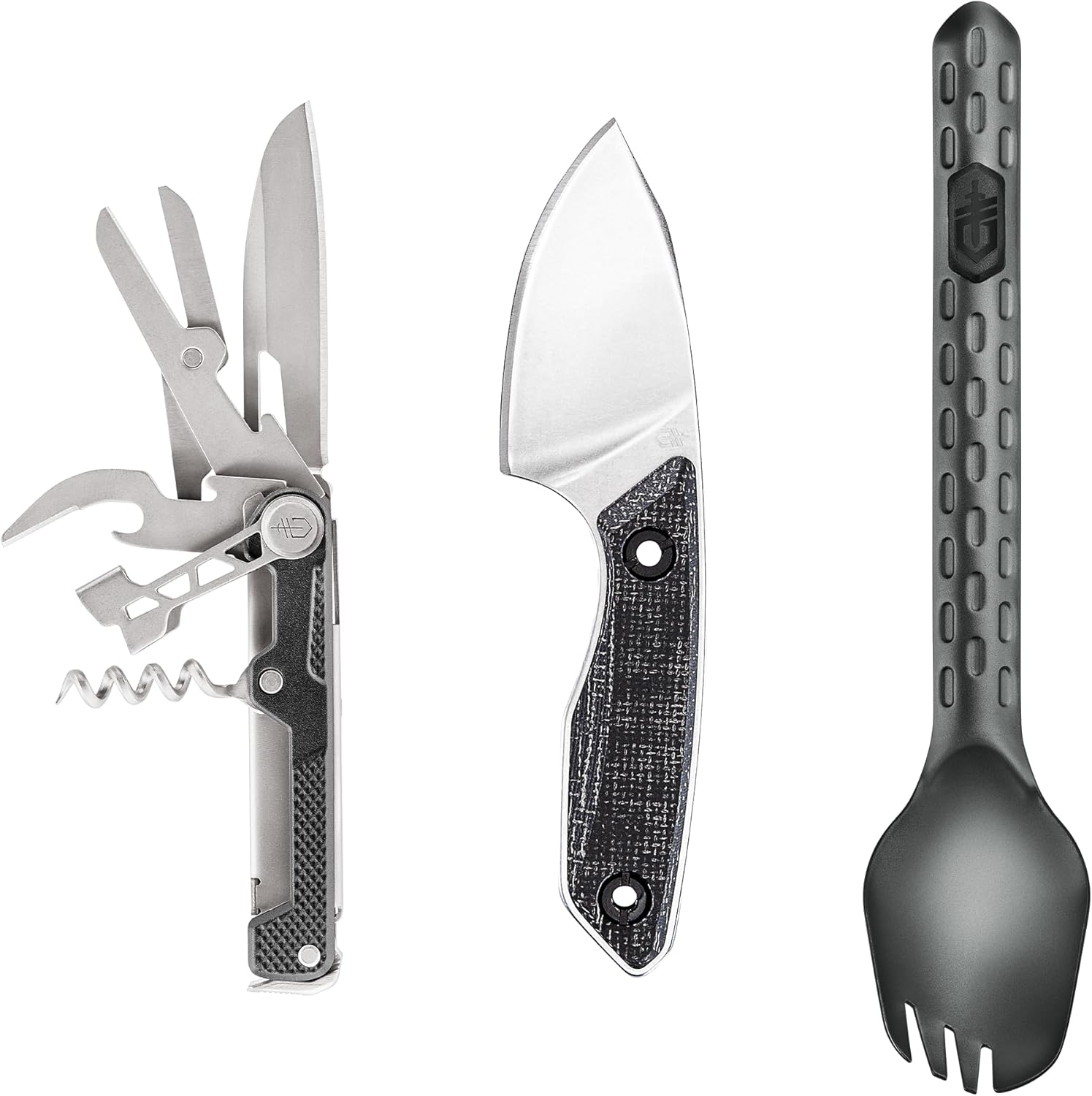 Gerber Gear Hike Kit - Camping Collection with Devour Multi-Fork, Stowe Fixed-Blade Knife & Armbar Cork Multitool - Premium Camping Equipment