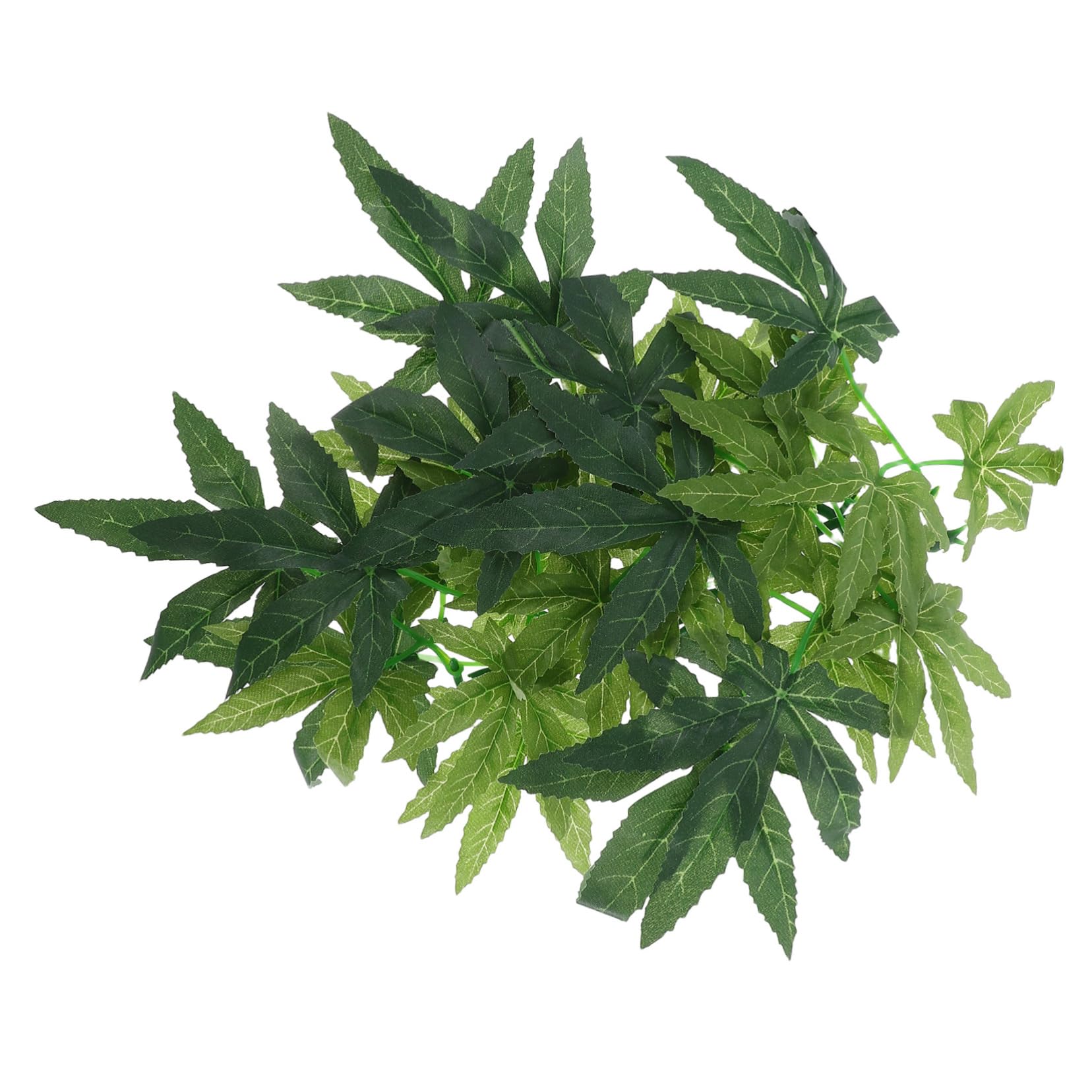 POPETPOP Reptile Simulation Plant Decor Lifelike Rattan and Leaves with Suction Cup for Terrarium Habitat for Lizards Snakes and Frogs