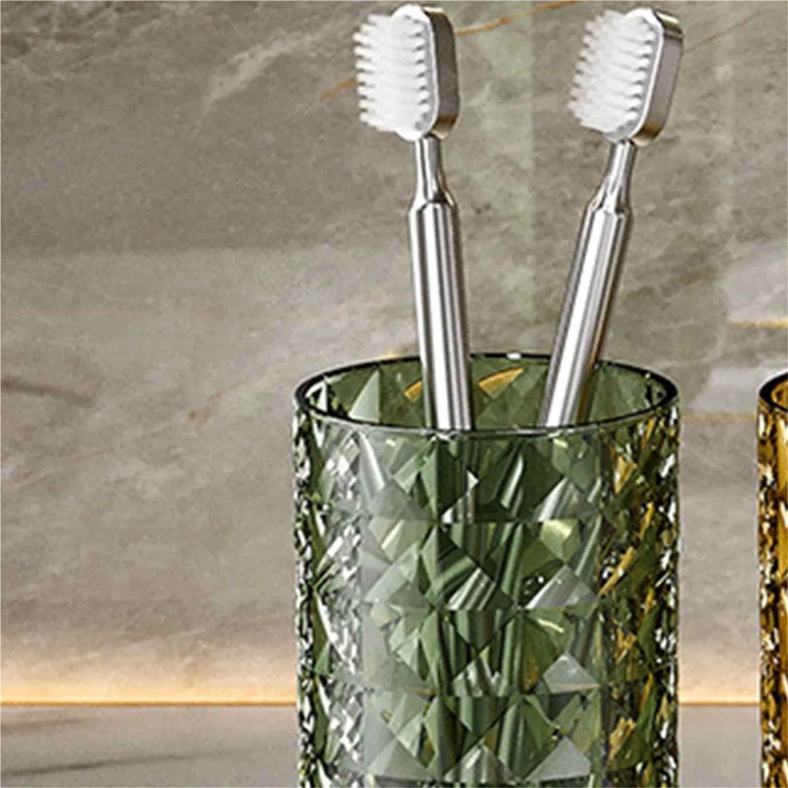 3 tazze for detersivo, collutorio, tazza for spazzolino, plastica trasparente, for, semplice contenitore portatile for articoli da toeletta per Spazzolini da Denti