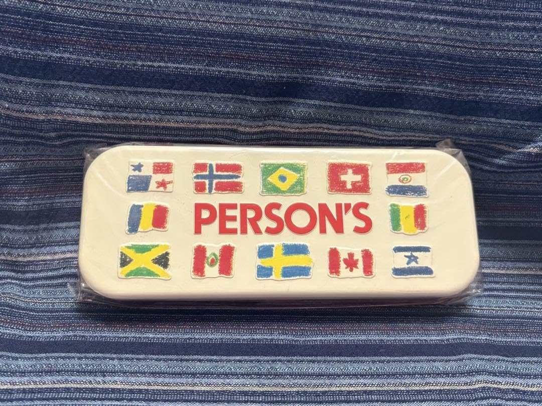 Amazon.co.jp: 平成レトロ パーソンズ PERSON'S 缶ペンケース レッド