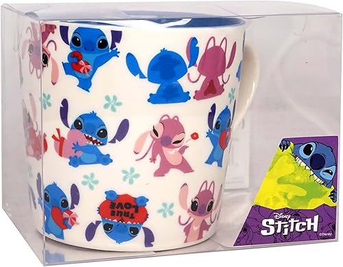 Miniatura 2 de Disney TAZA DE CERÁMICA STITCH AND ANGEL (15 OZ) - Con Impresión Interior