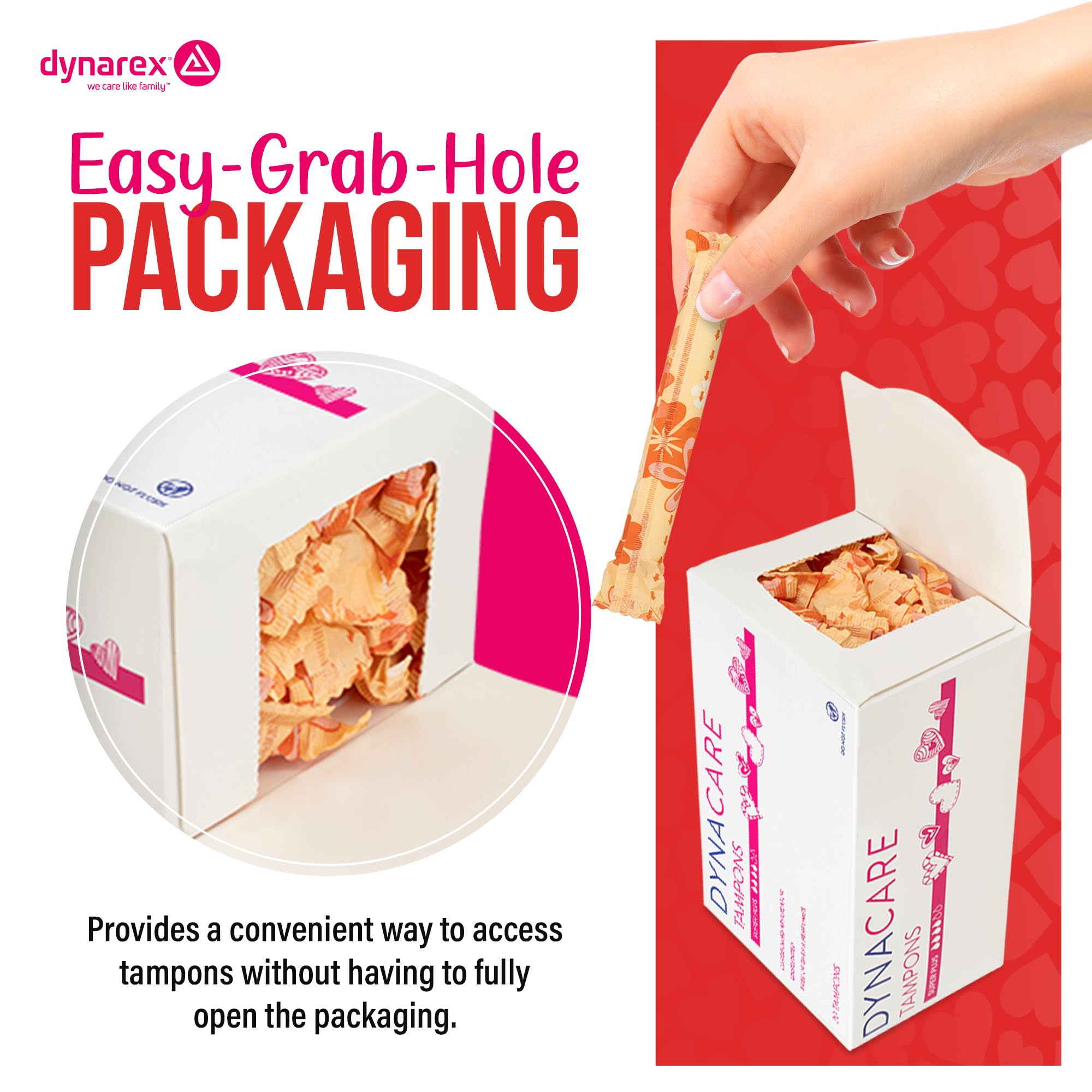 Dynarex Super Plus Tampons – Bulk Feminine Hygiene Product with Cardboard Applicator – 8 Hour Protection – 10 Boxes of 200 Total Tampons