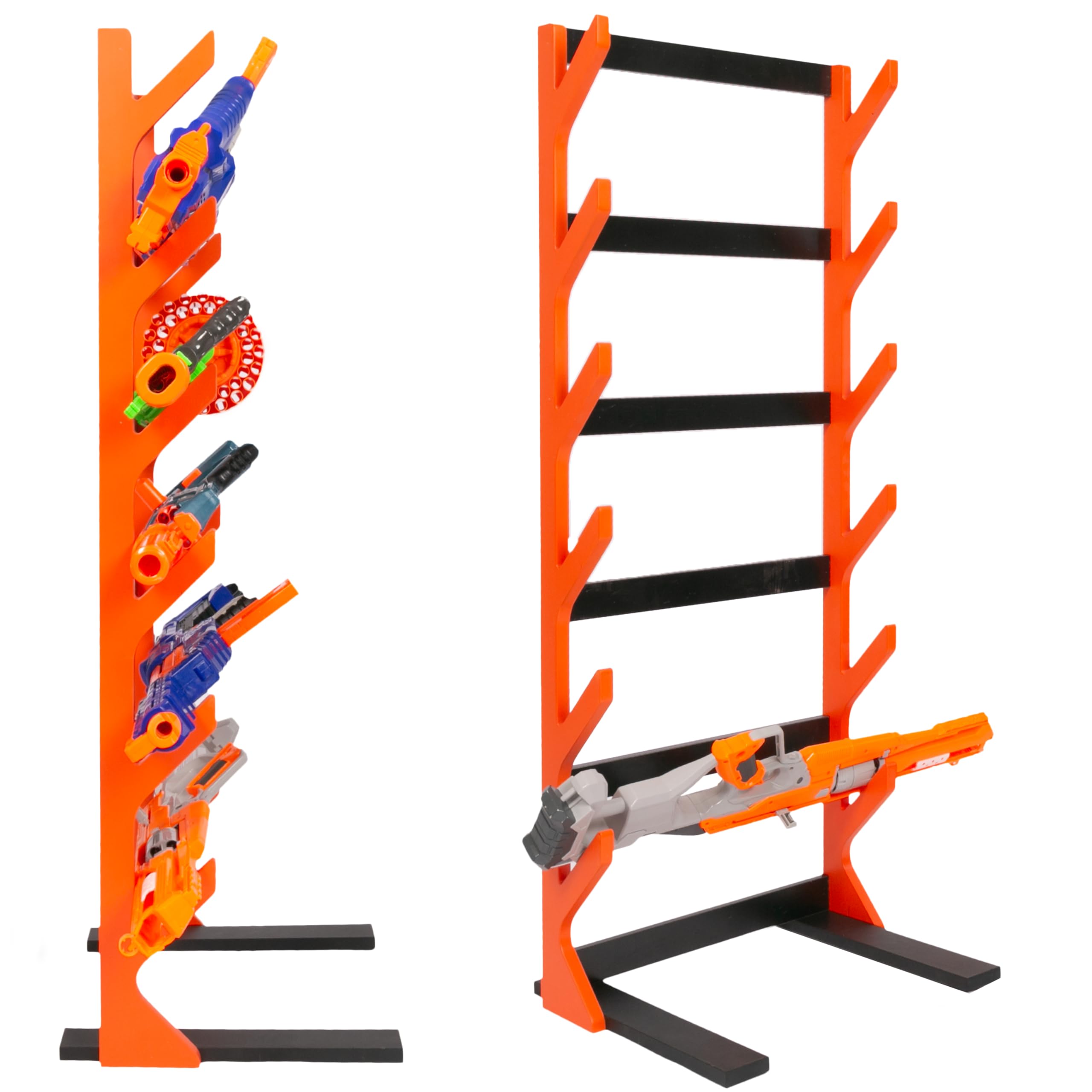 Play Platoon Storage Rack for Nerf Gun Storage & Nerf Accessories - 48x18 in. Six Toy Gun Storage Organizer Stand with Display Shelf for Large Rifle, Sniper & Blaster, Freestanding-image-32