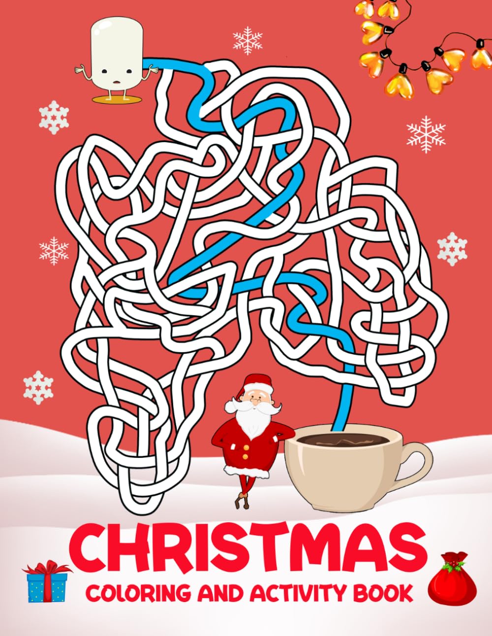 Christmas Coloring and Activity Book: Best christmas coloring and activity book for teens