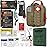 EVERLIT Advanced Emergency Trauma Kit, CAT GEN-7 Tourniquet Mil-Spec Nylon Laser Cut Pouch with 36 Splint, Military Combat Tactical IFAK for First Aid Response Bleeding Control (Coyote Brown)
