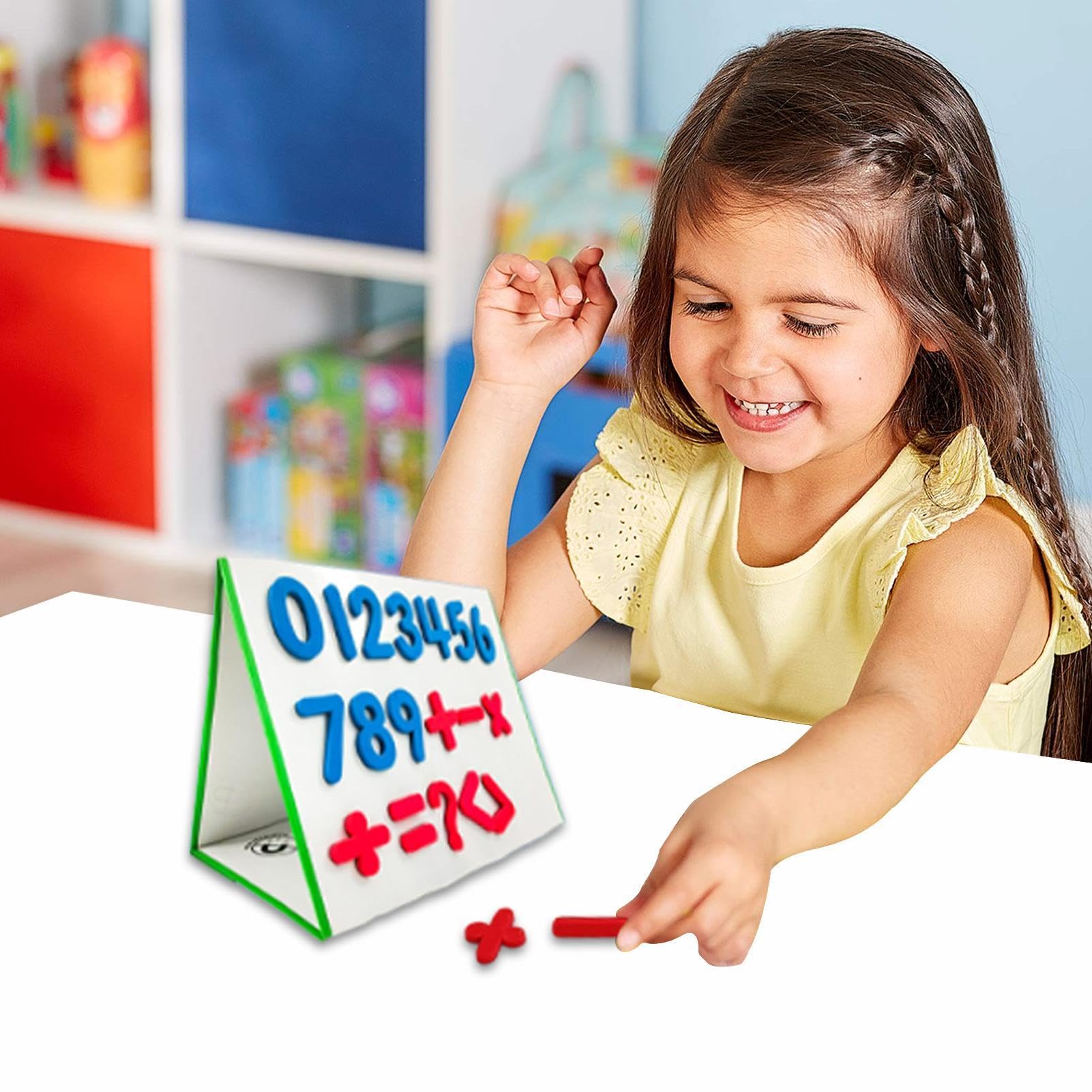 Magnetische Zahlen, magnetische Zahlen, doppelseitige magnetische Zahlen, Transportbox, Klassenutensilien, Lernhilfen mit magnetischen Zahlen, Schulbedarf zu Hause