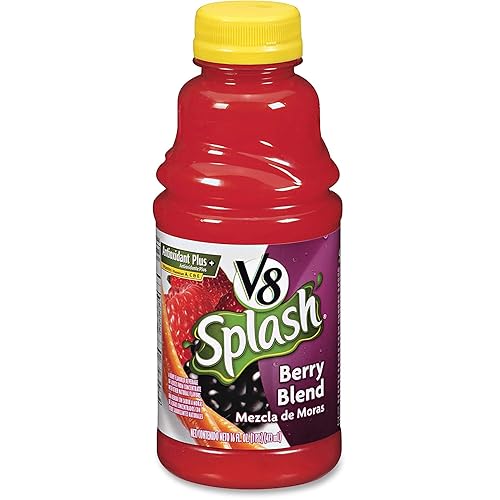 V8 Splash Jugo de frutas, 16 onzas, 12 unidades