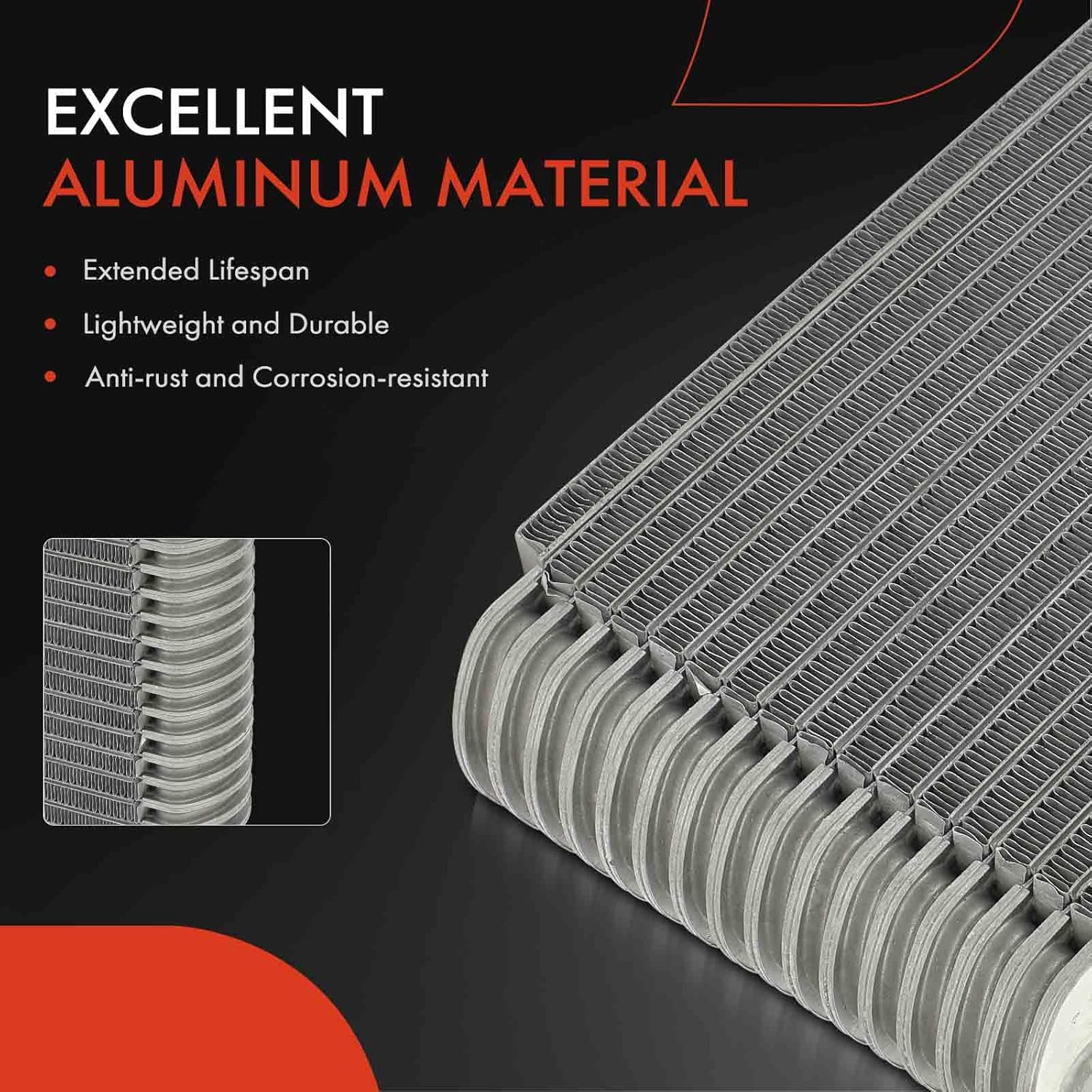 A-Premium Front A/C Evaporator Core Compatible with Chevrolet Astro 1994-2005 & GMC Safari 1994-2005, 4.3L, Replace# 52480284