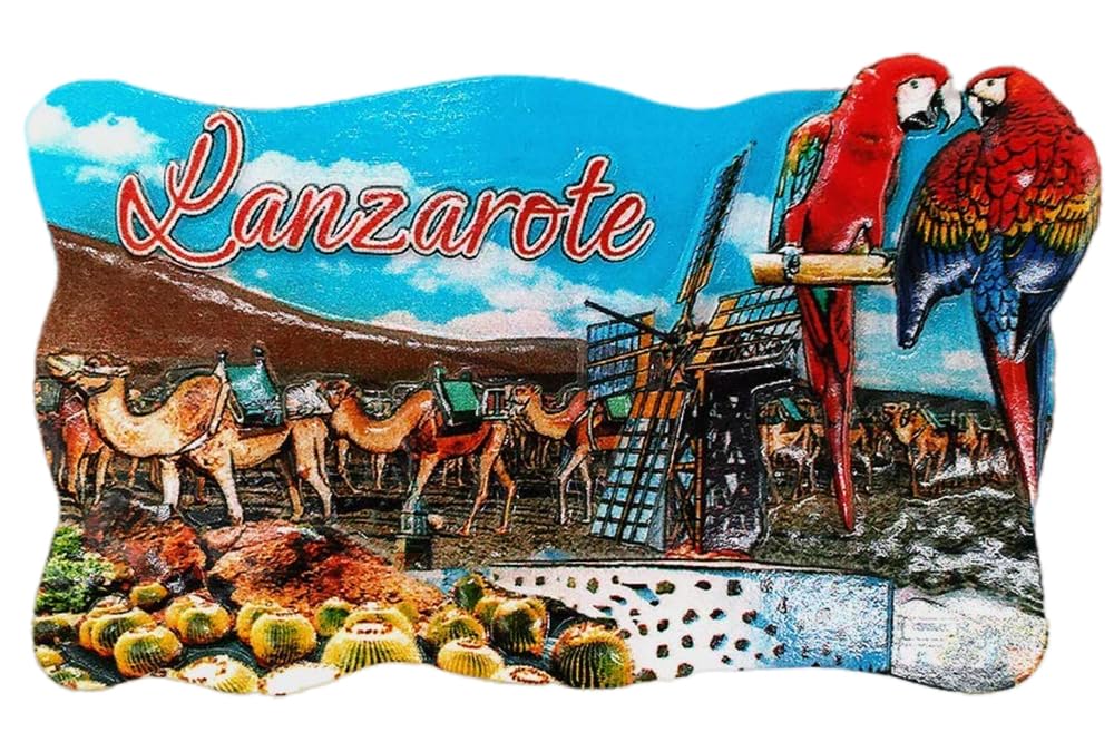Muyu Magnet Lanzarote Spain Fridge Magnet Souvenir Gift Collection Home & Kitchen Decoration Magnetic Sticker Lanzarote Refrigerator Magnet