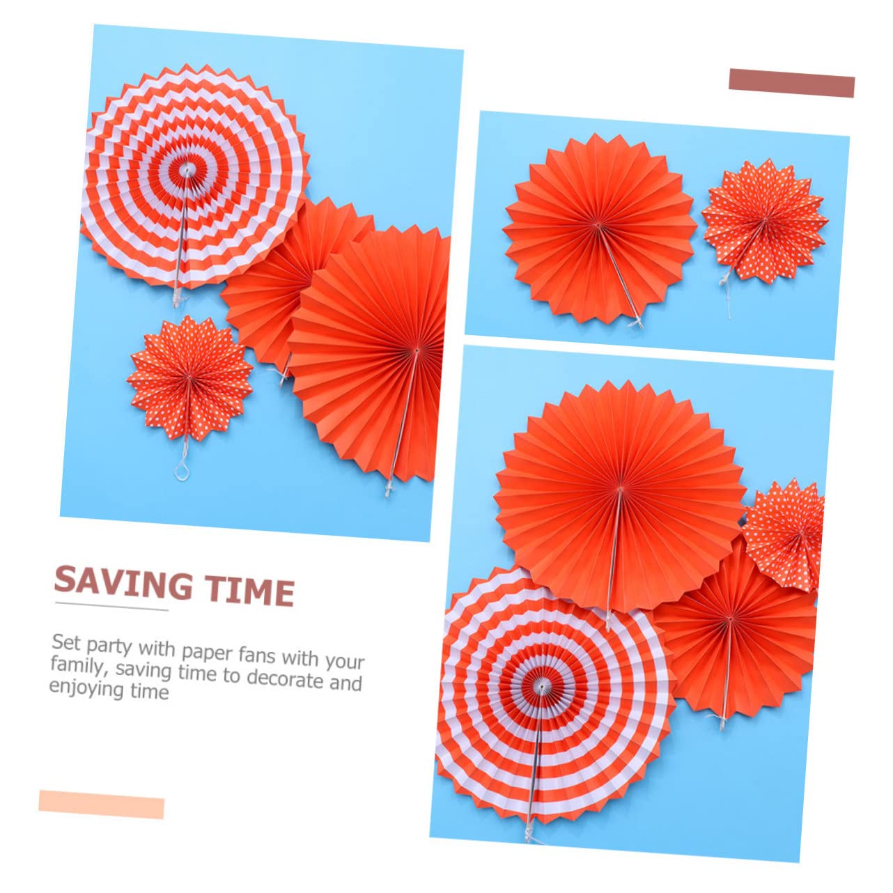 PRETYZOOM 30 STK Fächerblume aus Papier dekoratives Fächerdekor dekorative Girlanden aus Papier Halloween Dekoration Halloween-Dekoration das Halloween-Fan-Requisiten Papierfächer