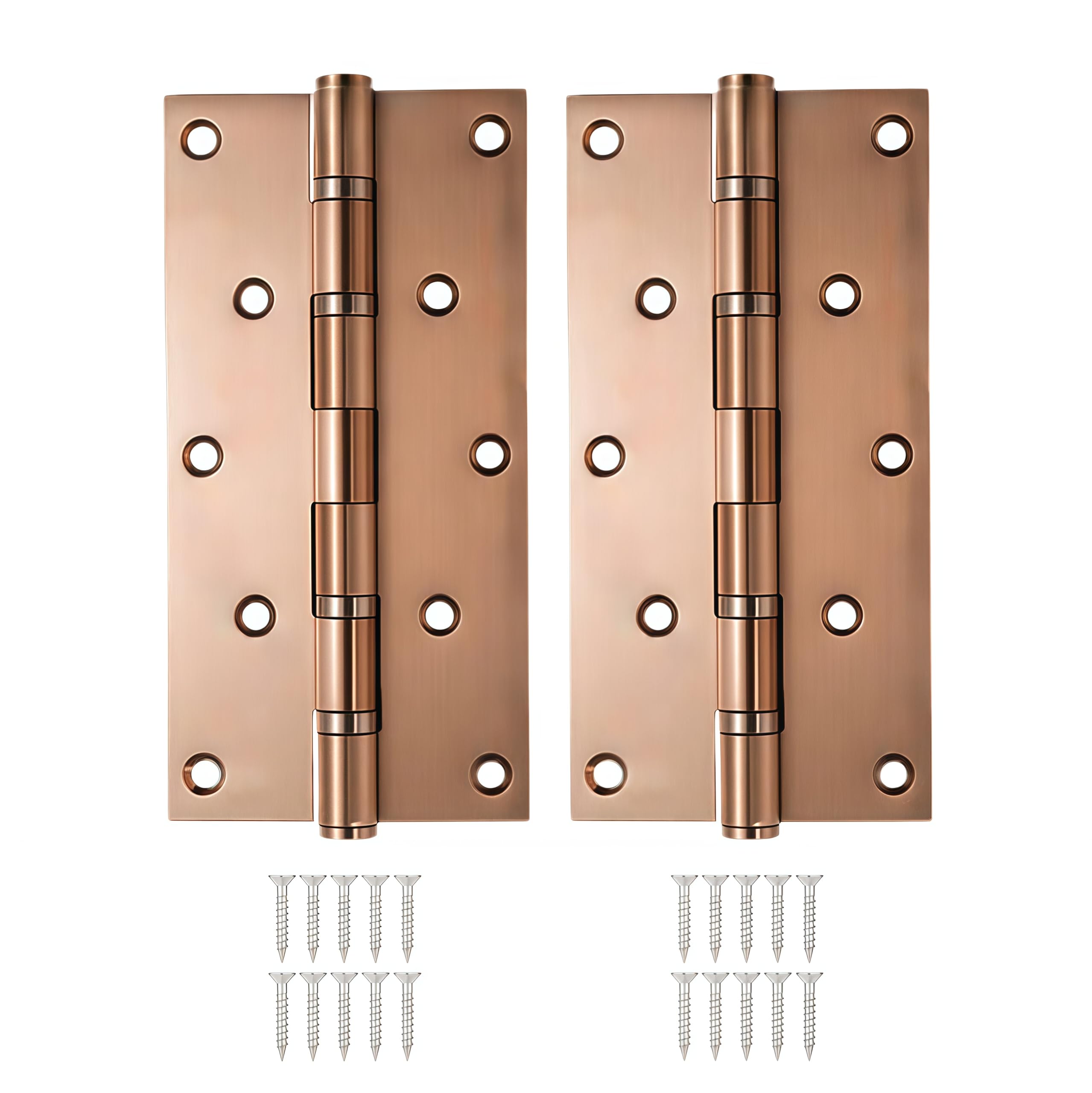 2 Pack Duty Stainless Casement Hinges 8 Inches 3.0mm Thick Antique Bronze