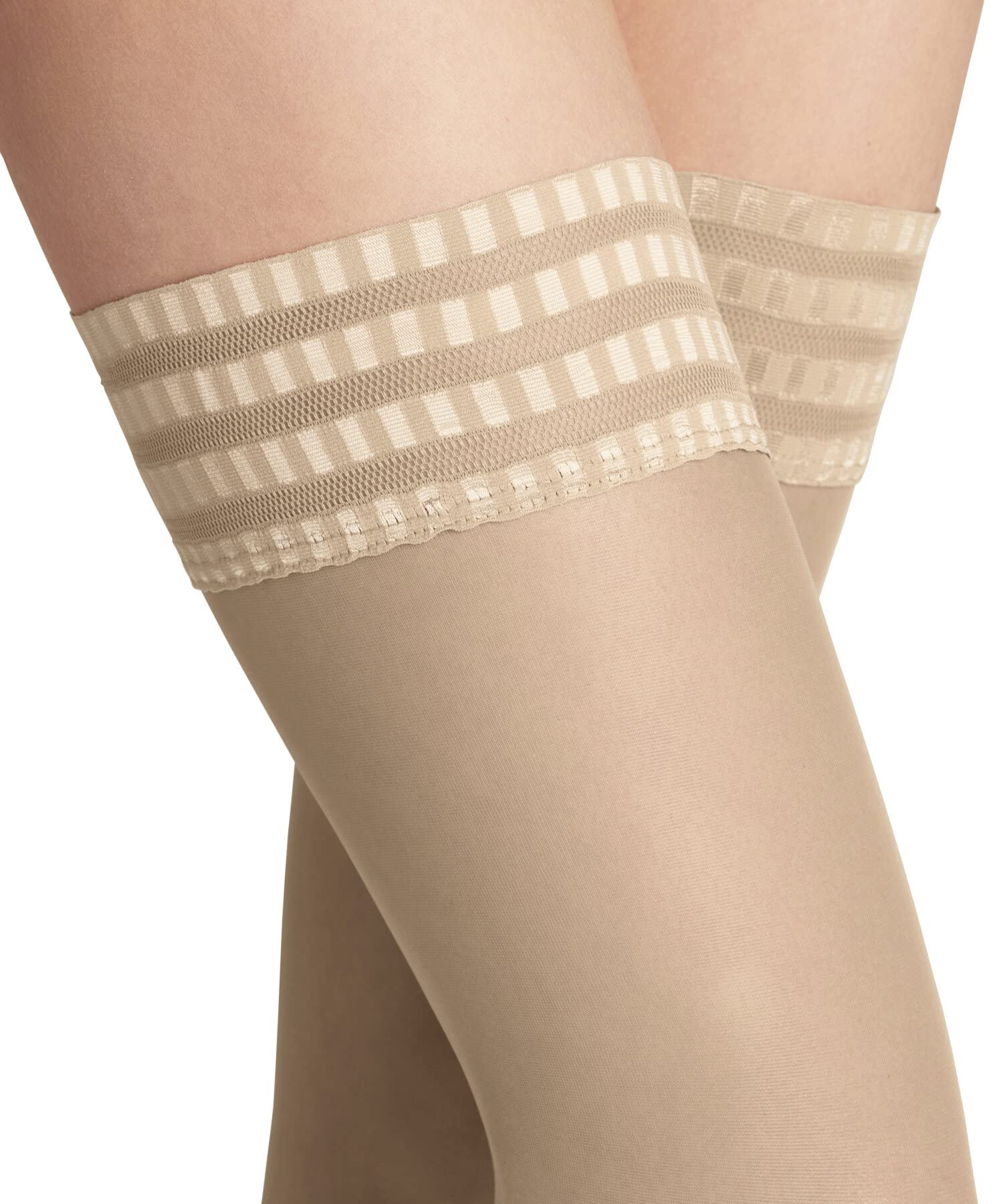 FALKE mujer Pure Matt 20 DEN medias puntera lisa transparente elegante puntera de encaje decorativa con revestimiento de silicona antideslizante fino suave sostenible material 1 par