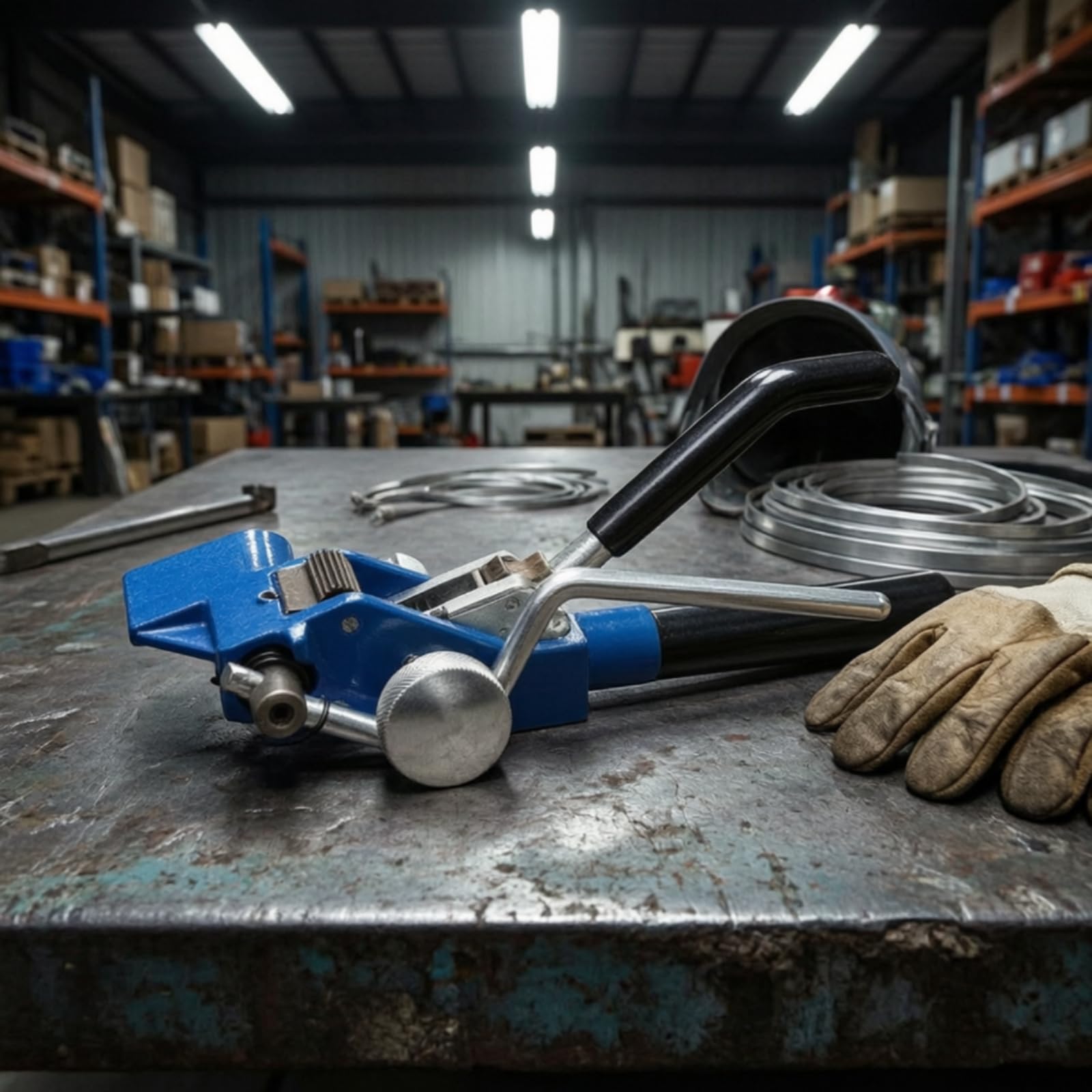Abrazadera de Fijación Manual Herramienta Tensionadora Tensador Alicate para Cinta de Abrazadera con Diseño Compacto Fácil de Maniobrar Adecuada para