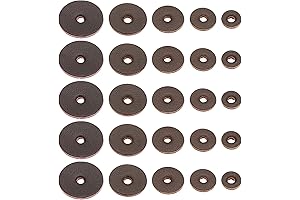 PATIKIL Premium Brown Leather Washers (200 pcs)