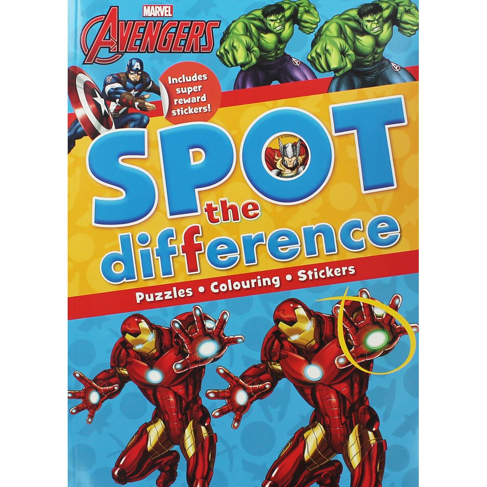 Marvel Avengers Spot the Difference Includes Super Reward Stickers! Buy Online at Best Price