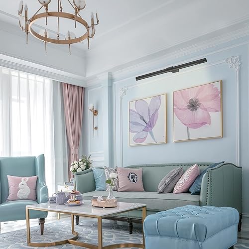 Miniatura 7 de VIGMOJ Luz para Cuadros Recargable Operada por Batería, 19.7" Luz Inalámbrica para Pinturas con Control Remoto, Lámpara de Exhibición de Arte de