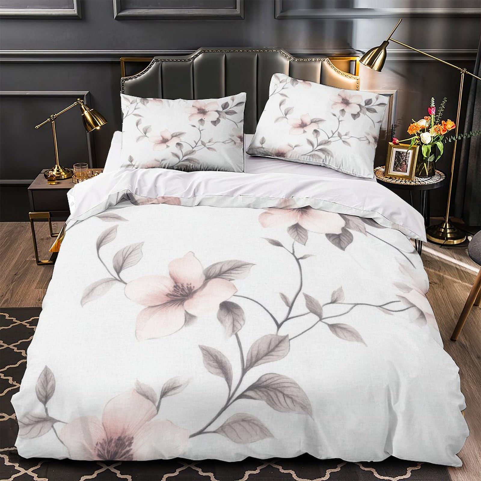 Housse de couette hypoallergénique microfibre douce avec zip 135x200