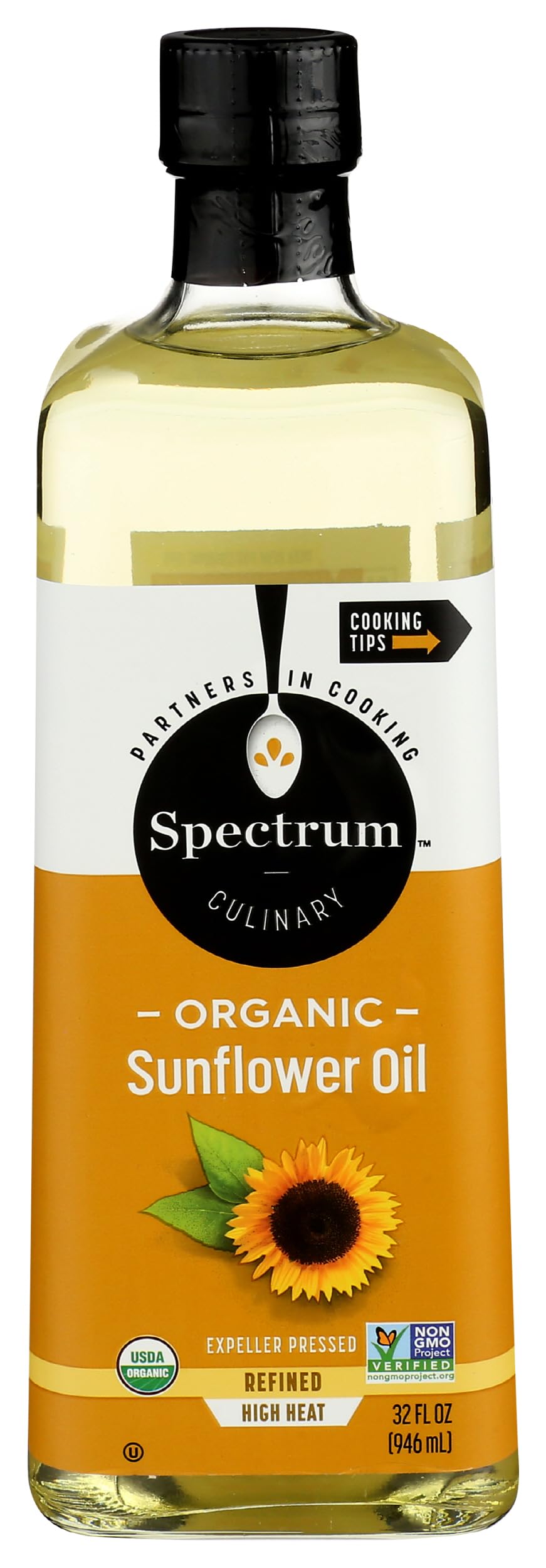 Spectrum Naturals Organic Hi Heat Sunflower Oil