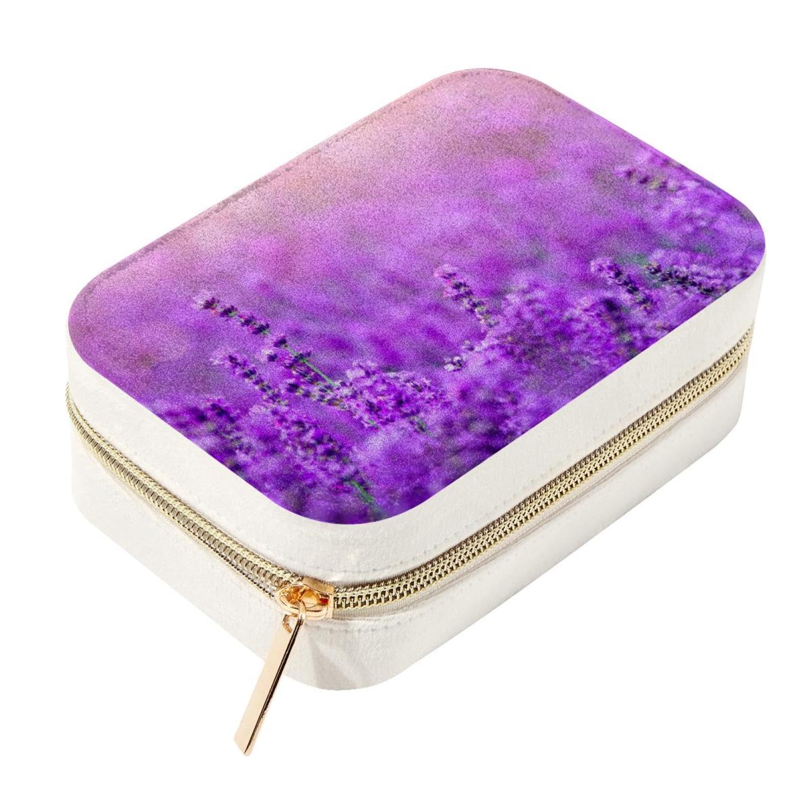 Boîte à bijoux de voyage compacte en velours pour organiser vos week-ends